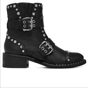Black, studded Sam Edelman booties. Size 8. Great condition
